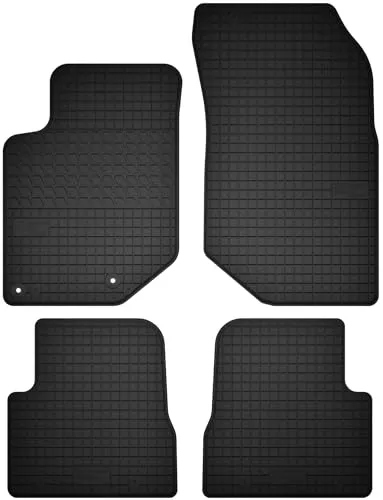 Wielganizator Automatten-Set – Passend für Peugeot 2008 II (2019-) – Gummimatten – Autozubehör – Auto Fußmatten – 4-teilig – Schwarz