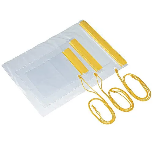 TRIXES 3 wasserdichte transparente Sicherheitsbeutel für Kamera Handliches Smartphone oder Alles was sicher trocken bleibt soll ideal für Tasche und Rucksack