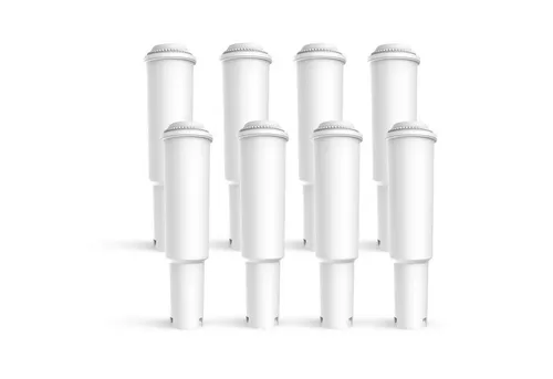 Comedes Wasserfilter 8er Set einsetzbar statt Jura Claris White, Zubehör für einsetzbar statt Jura Claris White 68739, Jura Claris White 60209, Jura Claris White 62911, passend für Jura Impressa Serien E, J, S, X, X, Z