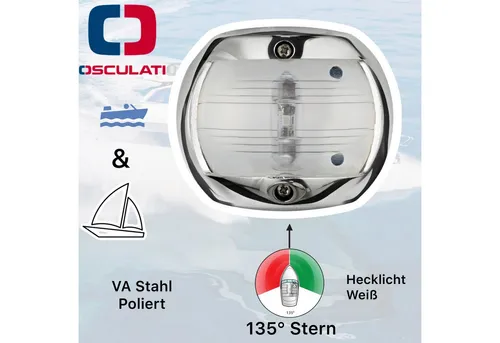 Osculati Motorboot Osculati Marine Boot VA Edelstahl Navigationslicht Positionslicht
