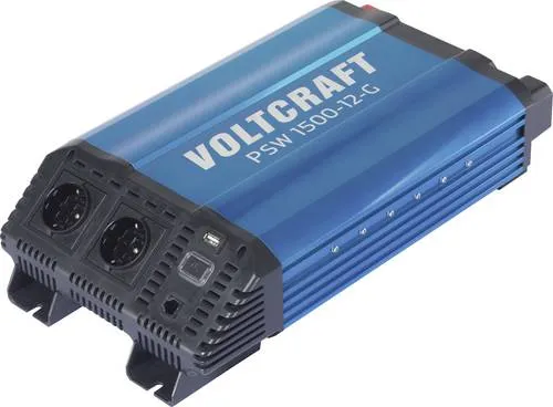 VOLTCRAFT Wechselrichter 1500 W, reine Sinuswelle - Wandler für 230 Volt unterwegs! Ideal für empfindliche Geräte wie Fernseher und Computer, bietet hohe Zuverlässigkeit und Störungsfreiheit durch echte Sinuswelle.