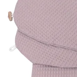Bezug für Stillkissen Waffelmuster mauve von HOBEA