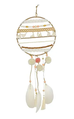 Pracht Creatives Hobby 5978-18545 Bastelset für einen wunderschönen Traumfänger in Naturtönen, Gesamtlänge ca. 45 cm, ideal als Wanddekoration