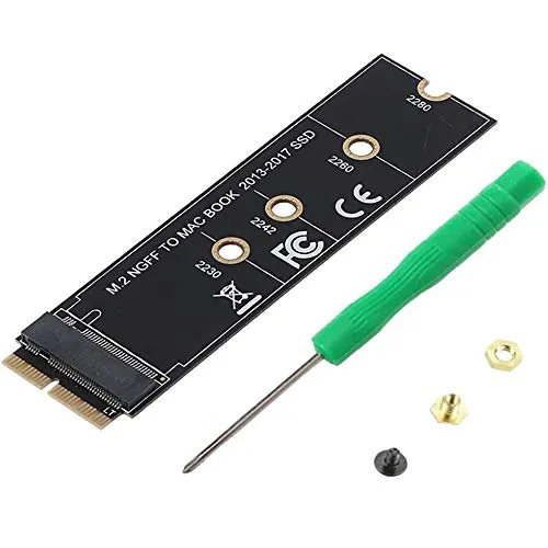 OLVINS M.2 NVME SSD-Konvertierungsadapterkarte das Upgrade des für MacBook Air (2013-2017)