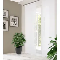 HOME in green Schiebegardine ROMOLUS, Paneelwagen - Schiebegardine in halbtransparenter Bambusoptik aus 100% recyceltem Polyester, idealer Sichtschutz und flexibel einsetzbar für Raumteilungen.