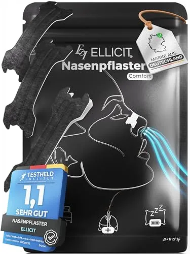 Ellicit Nasenpflaster Schwarz, 30er Pack