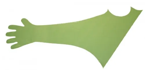 Kerbl 15376 Veterinär Einmalhandschuh VETtop mit Schulterschutz