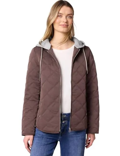 Street One Damen Jacke mit Abnehmbarer Kapuze