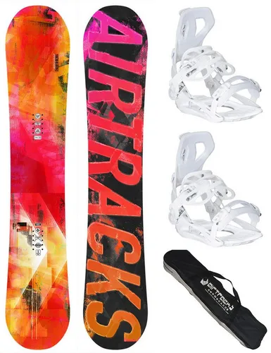 Airtracks Snowboard Damen Snowboard Set Morioirs »Mod. 25/26 (3 St., 3er-Pack), Snowboard Morioirs + Bindung Master W + Sb Bag / 144 147 150 153 cm