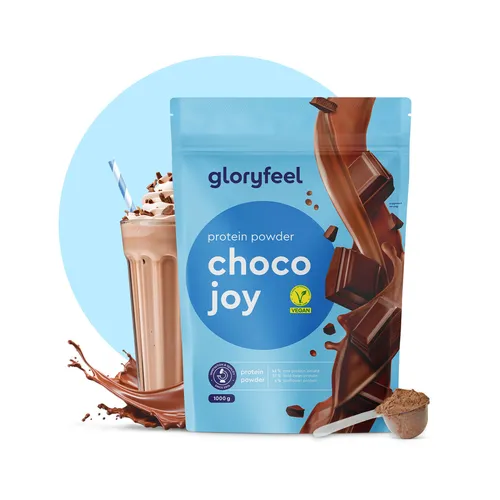 Proteinpulver Schokolade - 1kg pflanzliches Eiweiß, 33 Portionen mit 21g Protein