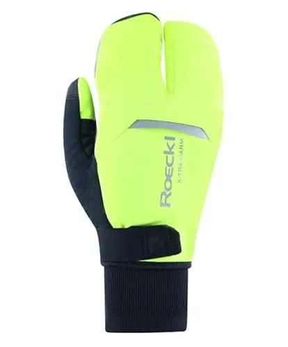 Roeckl Villach 3 Trigger Winter Fahrrad Handschuhe lang schwarz/gelb 2026: Größe: 11