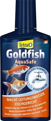 Tetra Goldfish AquaSafe - Wasseraufbereiter macht Leitungswasser fischgerecht für gesunde Goldfische, 250 ml Flasche