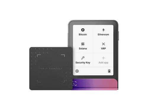 LEDGER SAS Flex™ Krypto Hardware Wallet mit E Ink® Secure Touchscreen - Personalausweis Lesegerät mit kompromissloser Sicherheit und dem ersten E Ink® Secure Touchscreen für sichere Transaktionen und individuelle Anpassung.