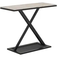 Costway Konsolentisch mit X-Formigem Metallgestell