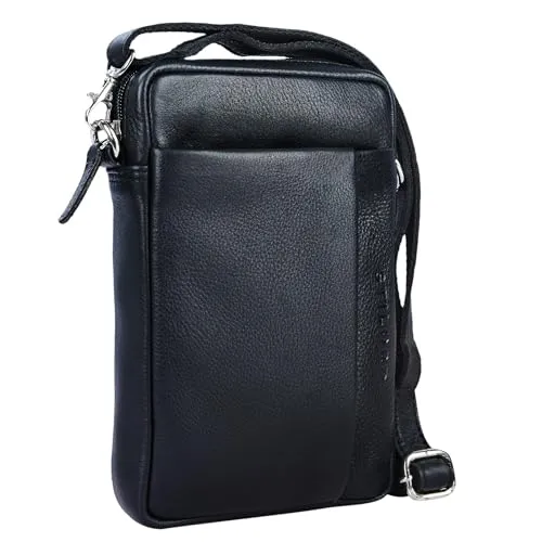 STILORD 'Fiete' 2-in-1 Umhängetasche - Damen-Schultertaschen | Multifunktionale Ledertasche mit abnehmbarem Schulterriemen und Vintage Design, ideal für Alltag und Reisen, bietet viel Stauraum für Smartphone und Kleinigkeiten.