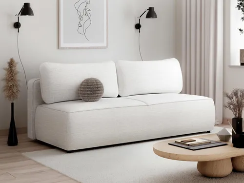 Beautysofa DARLING Sofa mit Schlaffunktion und Bettkasten in beige von Beautysofa