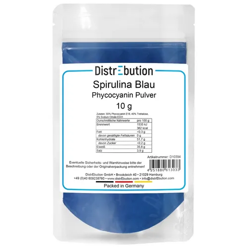 Spirulina Blau 10 g Phycocyanin Pulver Lebensmittelfarbe Algen Extrakt