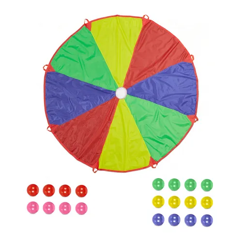 Schwungtuch Schwingtuch Fallschirmspiel Regenbogen-Tuch Fallschirm-Spielzeug