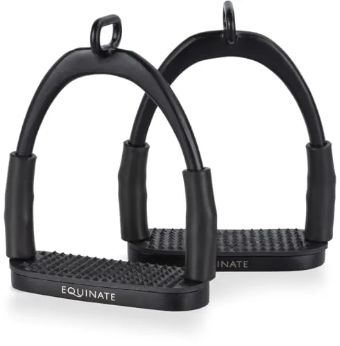 Produktbild Equinate Sicherheitssteigbügel Manchester 10cm Schwarz Matt