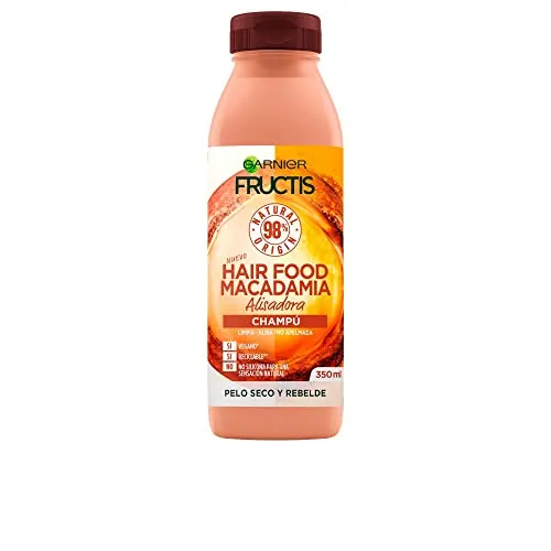 Garnier Fructis Hair Food Champú Macadamia Alisadora - 350 Ml