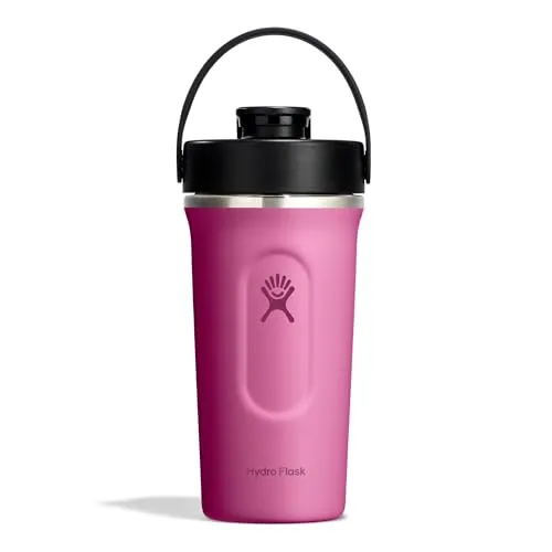 HYDRO FLASK - Insulated Shaker Bottle 709 ml für Proteinshakes - Thermobehälter mit optimaler Isolierung, hält Getränke bis zu 24 Stunden kalt. Ideal für Sportler und Fitnessbegeisterte, mit ergonomischem Design und auslaufsicherem Deckel.
