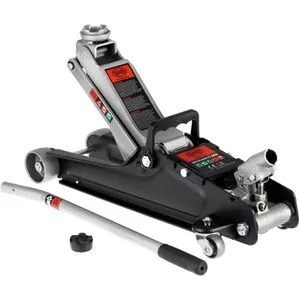 HEYNER® 347020 Rangierwagenheber - Hydraulisch Extra Flach 2,25 Tonnen - Rangierwagenheber mit 2,25t Tragkraft, extra flach von 85mm bis 380mm höhenverstellbar, ideal für Sportwagen - stabil und mobil dank 360° Rollen.