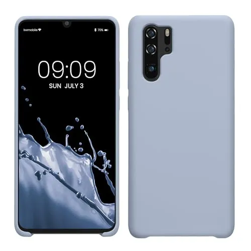 kwmobile Handyhülle für Huawei P30 Pro Hülle - Case Silikon - Kabelloses Laden - Schutzhülle Cover in Hellblau matt