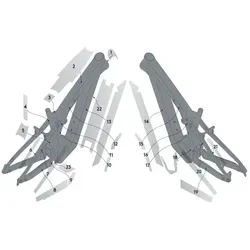 Syncros Patron Carbon Rahmenschutzfolien Set glänzend klar von Syncros