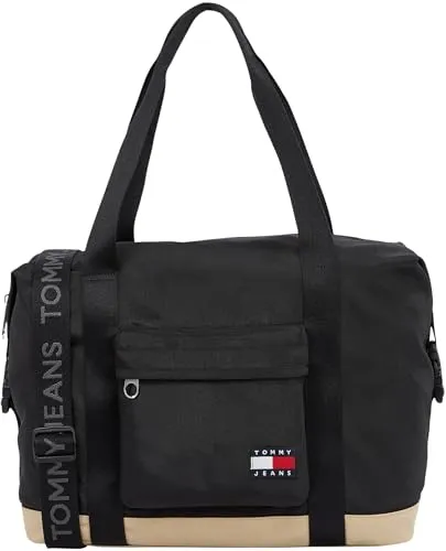 Tommy Jeans Herren Duffle Bag Daily Weekender, Schwarz