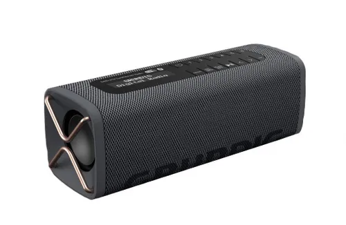 Grundig GBT Band Black - Tragbarer Bluetooth Lautsprecher mit DAB+ - Tragbare Bluetooth-Lautsprecher mit DAB+ und FM Radio, beeindruckender Sound mit 5 W RMS und bis zu 30 Meter Reichweite, ideal für Musikgenuss den ganzen Tag.