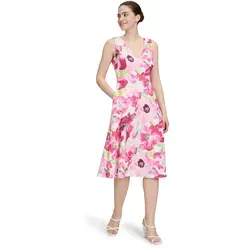 Vera Mont Cocktailkleid mit V-Ausschnitt in Rot, Größe 44 in pink von Vera Mont