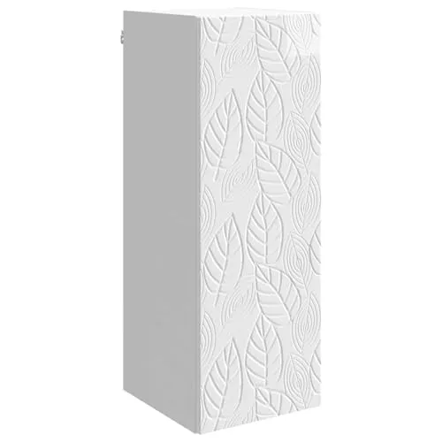 vidaXL Wandschrank Hochglanz Weiß 33 x 34,5 x 90 cm