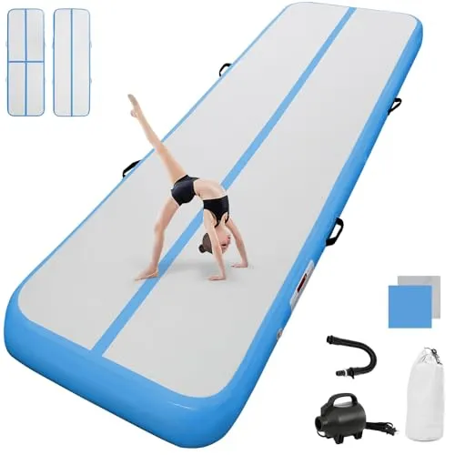 airtrack matte mit elektrischer Luftpumpe 10cm hoch 3 M Tumbling Matten Aufblasbare turnmatte Matte gymnastikmatte Yogamatte Camping Trainingsmatte