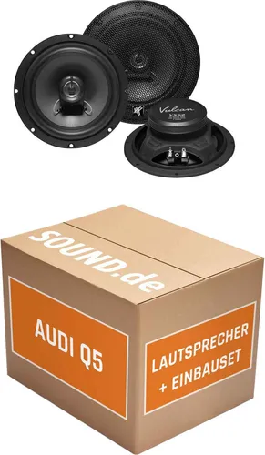 Hifonics VX62 Lautsprecher Einbaupaket für Audi Q5 8R2 | 2x 16cm Koaxiallautsprecher