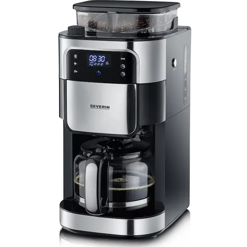Severin Kaffeemaschine KA 4813 - 10 Tassen, 1,25 Liter Glaskanne, optimales Aroma mit Mahlwerk und Blooming-Funktion