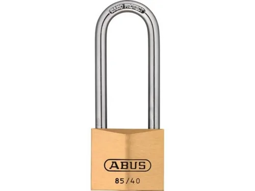 AV-Vorhangschloss 85/40HB63, Messing massiv - Vorhängeschloss aus massivem Messing, ideal zum zuverlässigen Verschließen von Toren und Spinden. Mit doppelter Verriegelung und Anti-Pick-Stiften für maximalen Schutz vor unbefugtem Zugriff.