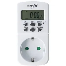 HEITECH digitale Wochen Zeitschaltuhr mit Kindersicherung