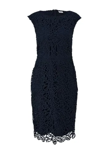 s.Oliver Kleid aus Spitze - Freizeitkleid für Damen, elegantes Design mit Spitze und Gehschlitz für einen femininen Look, ideal für besondere Anlässe.