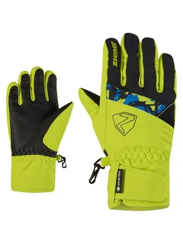 Ziener Skihandschuhe LEIF-Z GTX glove junior grün 4,5 in gelb von ZIENER