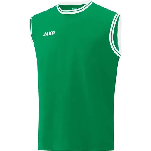 JAKO Herren Trikot Center 2.0 - Sportgrün/Weiß, Größe M - Modisches Basketballtrikot mit kontrastierenden Designelementen, erhältlich in sechs Farben und verschiedenen Größen für optimale Passform und Style auf dem Court.