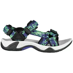 CMP Hamal Sandalen Blau EU 37 - Leichte, sportliche Kindersandalen für den Sommer mit dreifachem Klettverschluss für optimalen Halt und rutschfester Sohle, ideal für Stadt und Strand.