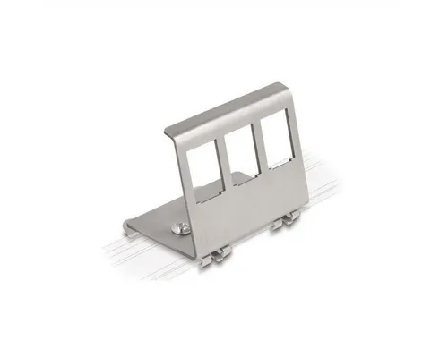 VALUE Hutschienen-Adapter unbestückt, für 3 Keystones Netzwerk-Panel
