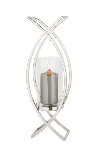 Fink Windlicht MADDOX 19x13.50x54 cm in silber von Fink