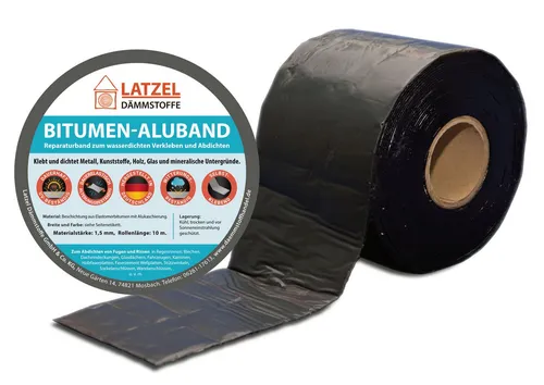 Latzel Dämmstoffe Dichtband Bitumen Aluband Dichtband 100 mm Verschiedene Farben