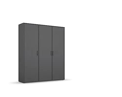 rauch Kleiderschrank VOYAGER Otto's Choice - TOPSELLER für Schlafzimmer - Kleiderschrank in Graumetallic, Made in Germany, mit 3 Ausstattungen (BASIC/CLASSIC/PREMIUM) für flexiblen Stauraum und modernes Design.