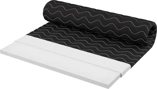 Kaltschaum-TOPPER H2 180x200x4 cm Schwarz in schwarz von Dein Schlaf 24