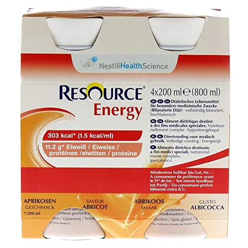RESOURCE Energy Aprikose 4X200 ml