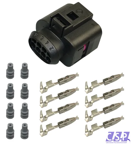 Produktbild Reparatursatz 8-pol. Stecker Buchse passt zu VW AUDI SEAT 1J0973714 1J0 973 714