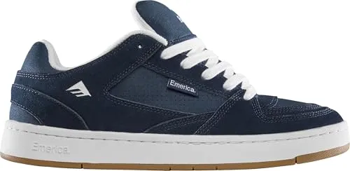 Emerica Mute Skateschuhe - Marineblau - Sneaker für Herren mit zementierter Tasse Sohle, ideal für Skateboarding. Das Obermaterial aus Wildleder sorgt für Langlebigkeit und Komfort.