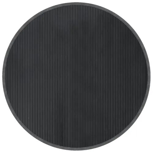 vidaXL Bambusteppich Rund 100cm - Moderner rutschfester Bambusteppich für Wohnzimmer und Flur, langlebig und pflegeleicht – bringt Natürlichkeit in dein Zuhause!